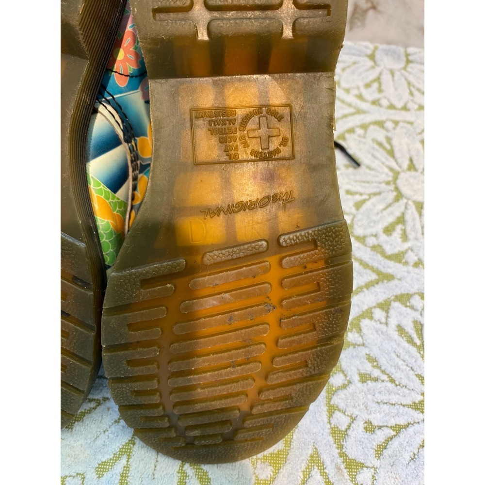 Doc Martens Psycho Tattoo 1460 Leather Boots Women's US 7 & UK 5 Rare Few Scuffs - Picture 10 of 16